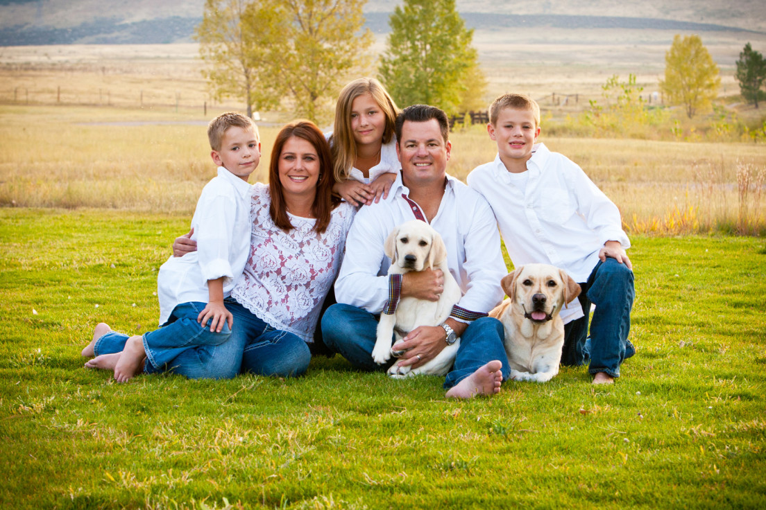 Fun family portraits in Littleton