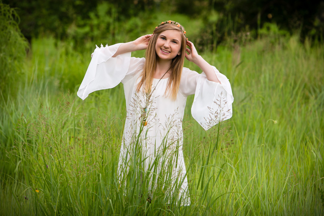 Cassidy's senior pictures at Hudson Gardens