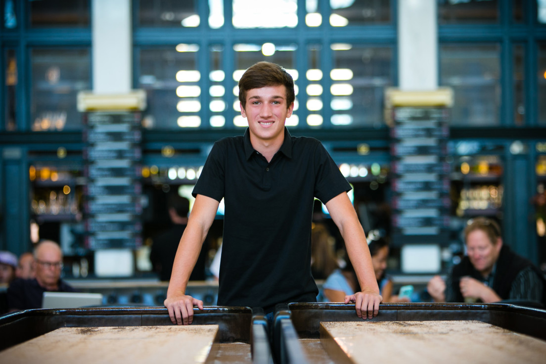 Elliott's senior pictures at Union Station