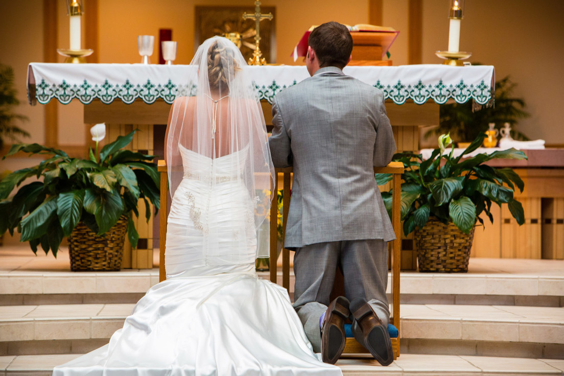 Catholic wedding at Saint Marys