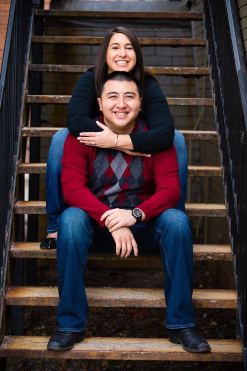 Engagement photos in Littleton