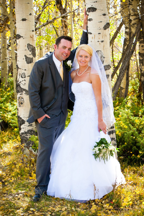 Fall wedding in the mountains