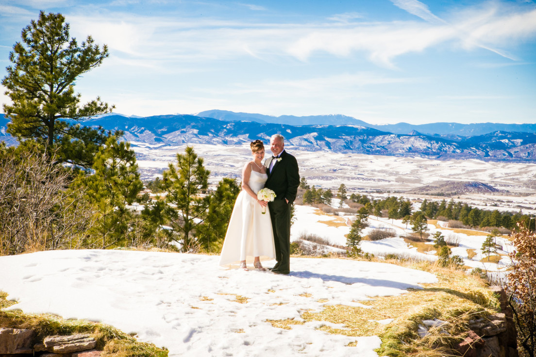 Sanctuary golf course winter wedding